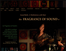 Tablet Screenshot of fragranceofsound.com